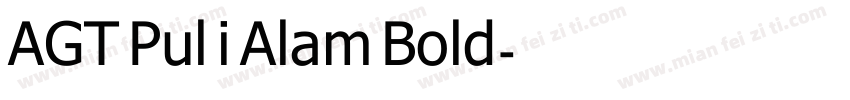 AGT Pul i Alam Bold字体转换